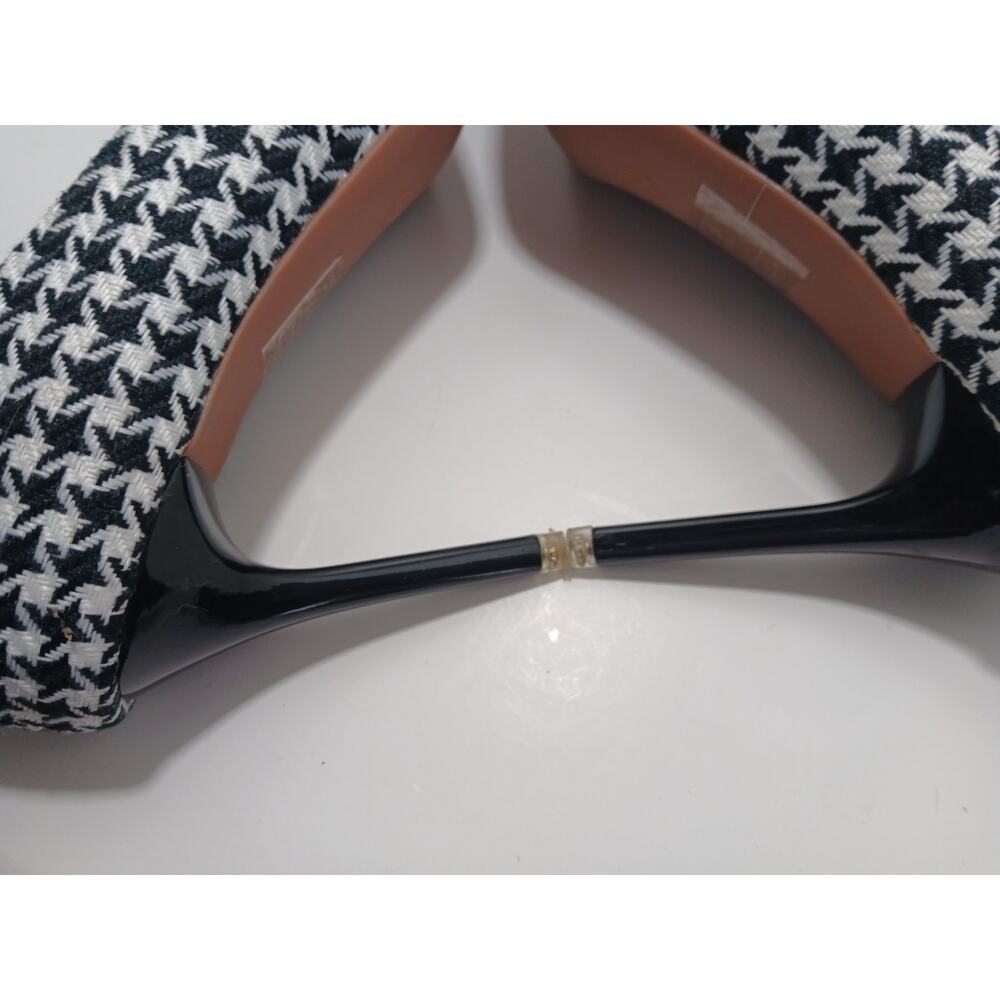Houndstooth Pump Shoe Size 11 /EU 43 High Heel Preppy Office Academia - Picture 5 of 7